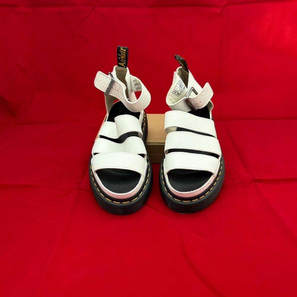 Dr-martens Women's White and Cream Sandals